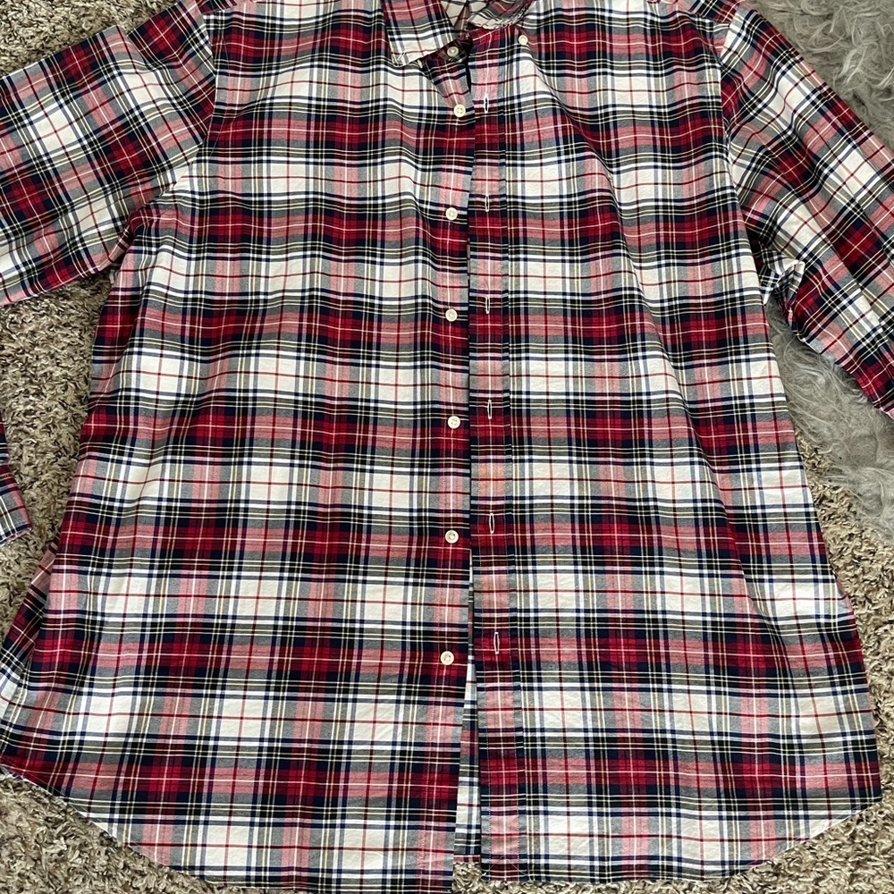 Ralph Lauren Plaid Button-Down Shirt - Red, Blue, Yellow and White - Picture 3 of 10
